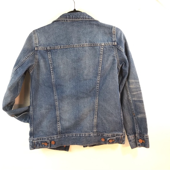 ⚜️*•.Madewell The Jean Jacket in Pinter Wash Size XS NWT.•*⚜️ - Picture 10 of 14